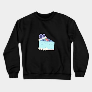 Cake Slice Blue Ver Crewneck Sweatshirt